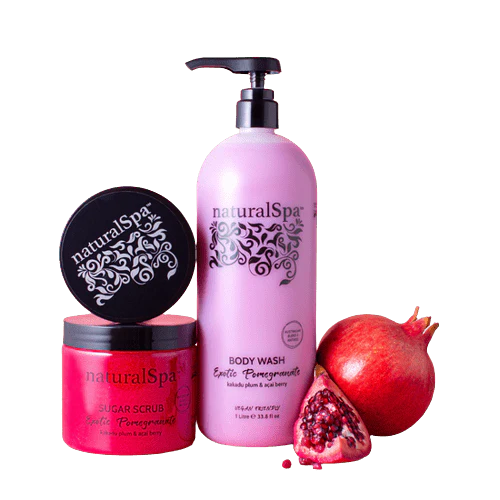 NaturalSpa Fruit Extracts Exotic Pomegranate Gift Pack