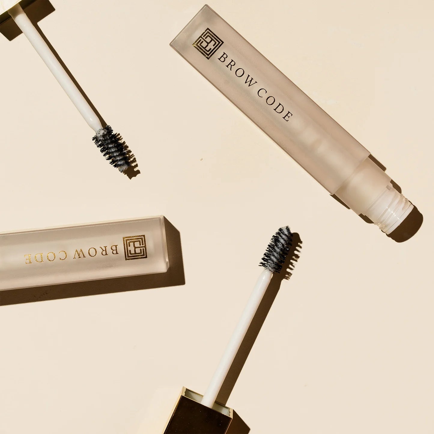 Brow Code Alias Brow Lamination Gel with precision applicator for extreme hold, clear brow styling, and all-day wear.