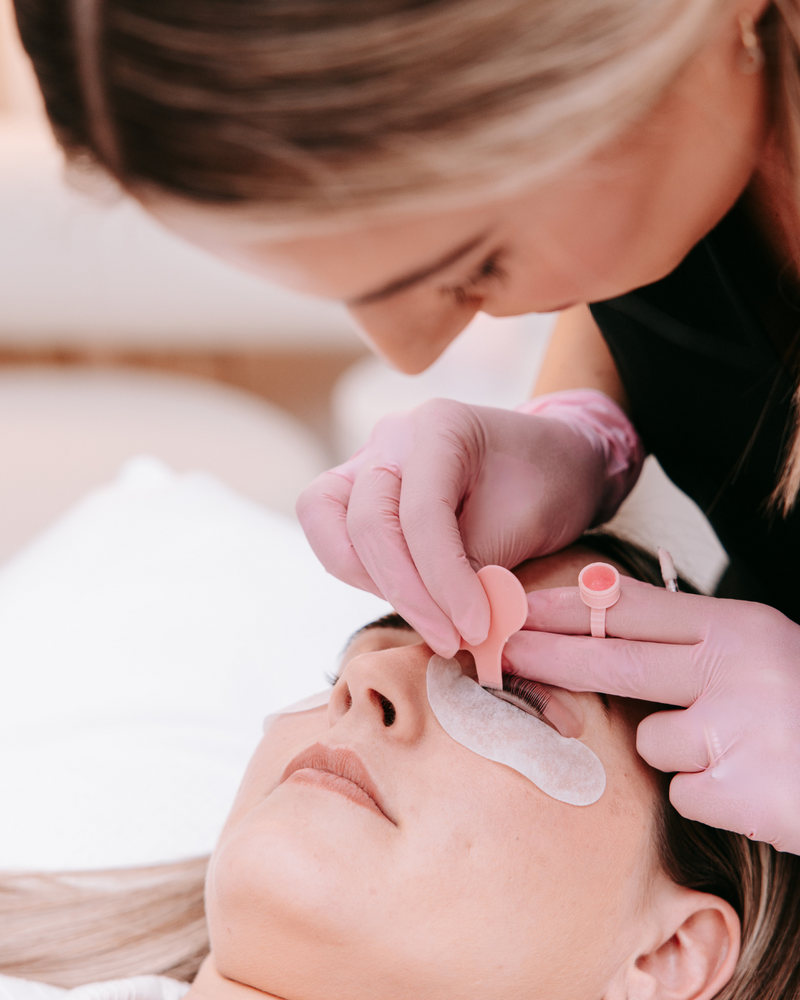 Lash lift process and results at TGS Beauty & Skin, Hammond Park Perth
